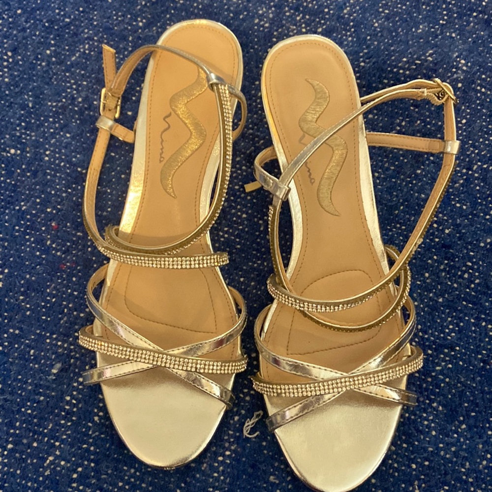 Silver blingy sandals